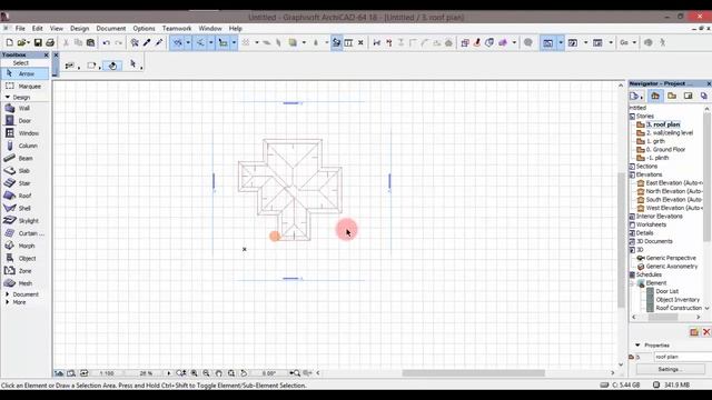 ARCHICAD: HOW TO CREATE A GABLE ROOF смотреть онлайн