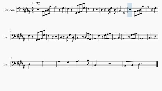 Bassoon Sheet Music: How to play Lovers' Oath (Genshin Impact) by Yu Peng Cheng смотреть онлайн