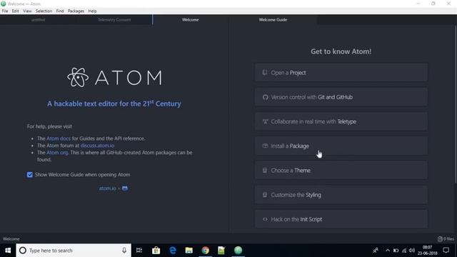 How to Set Up Atom IDE for Python on Windows смотреть онлайн