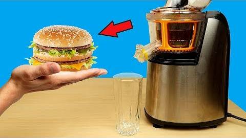 Биг Мак в Соковыжималке! Проверка Лайфхаков для МакДональдс! alex boyko смотреть онлайн