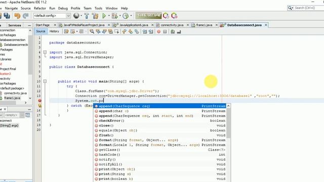 create database connection in java смотреть онлайн