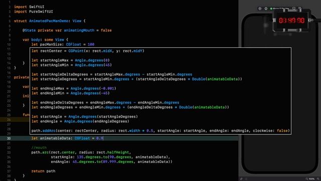 SwiftUI Tutorial: Animated Pac-Man in Three and a Half Minutes! смотреть онлайн