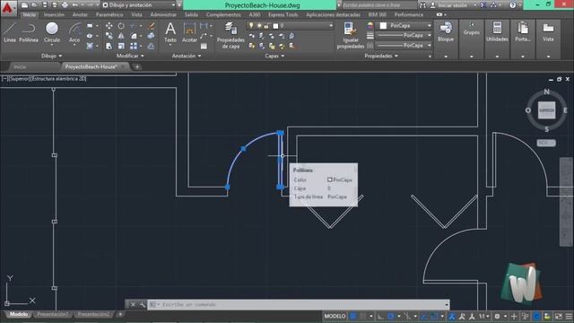 AutoCAD 2016, Corregir desface con referencia a objetos, curso completo en español, cap 4.2.k. смотреть онлайн