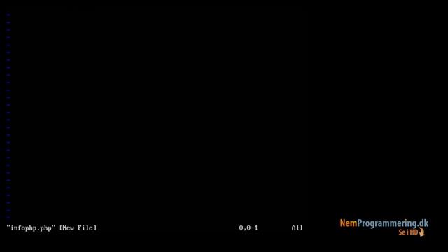 Linux Web Hosting tutorial #4 - Installation af HTML og PHP5 på Linux server смотреть онлайн