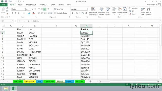 Excel Chapter 11- Text Functions 4/7 PROPER смотреть онлайн