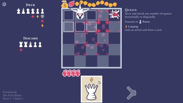 The game launched! Chess Roguelike! Let's try the Knight! | Pawnbarian | 1 смотреть онлайн