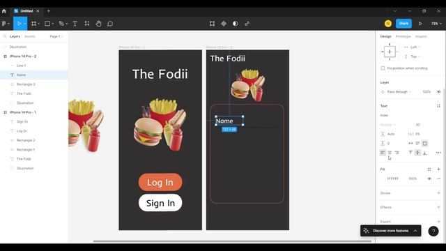 Make a App using Figma || UX UI || Design a simple UI of a Food App in Figma - For beginners смотреть онлайн