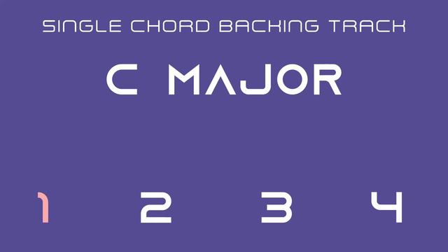 Single Chord Backing Track - C Major - 60 bpm смотреть онлайн
