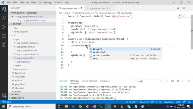 Constructor vs ngOnInit in Angular in Telugu смотреть онлайн