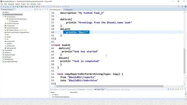Different Ways to define the Custom task in Gradle || Gradle Build tool ||DEVOPS смотреть онлайн