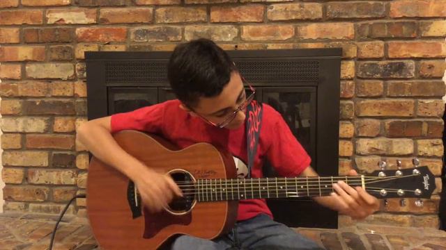 Dream On by Aerosmith, fingerstyle guitar by Noah смотреть онлайн
