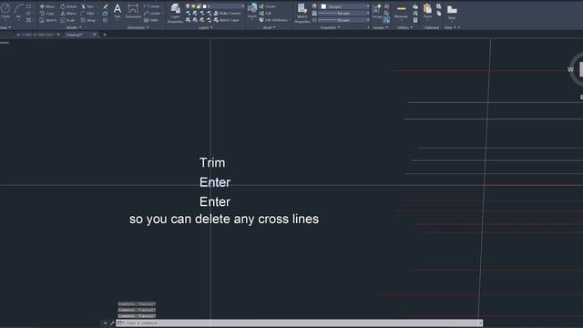 Trim Enter again Enter for Delete All Lines In Autocad 2021 смотреть онлайн