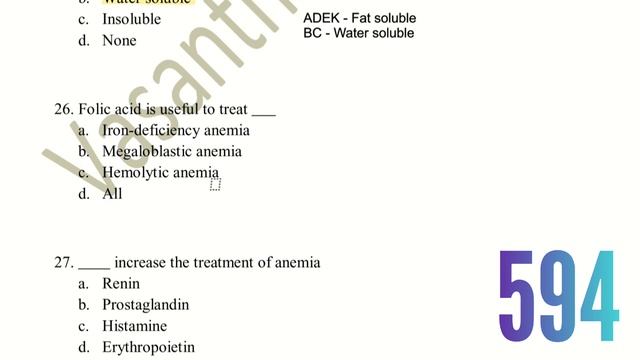 Quiz-13 Part-2 | Drugs acting on GIT, Diuretics & Antidiuretics смотреть онлайн