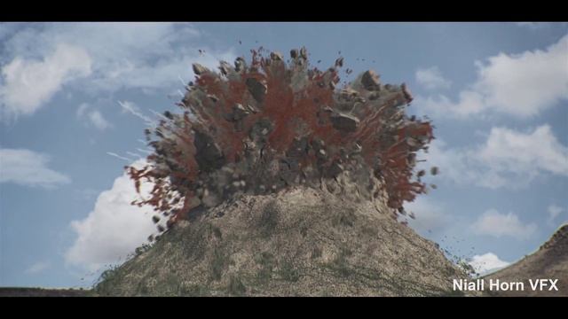 Niall Horn's thinkingParticles Volcanic Eruption Sim смотреть онлайн