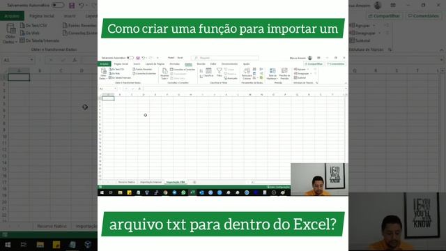 Como criar uma função para importar um arquivo txt para dentro do Excel? смотреть онлайн