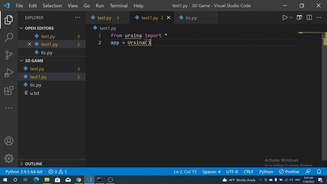 تطوير العاب 3D في لغة بايثون باستخدام Ursina смотреть онлайн