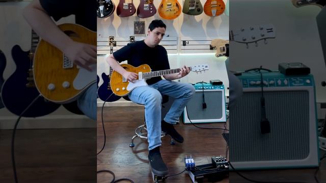 Heatley Guitars Beaumont “Carmella” 2022, Amber/Off-White, Wolftone P-90's NEW (Authorized Dealer) смотреть онлайн