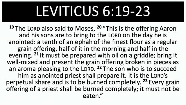 5 Offerings - Leviticus 6:8 - 7:1-38 // Part 5 смотреть онлайн