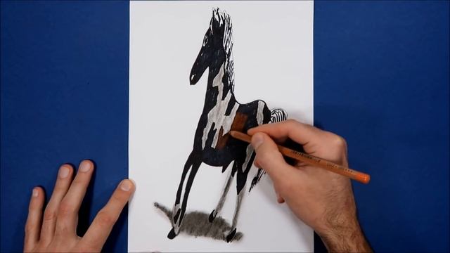 3D Trick Art on Paper Horse смотреть онлайн