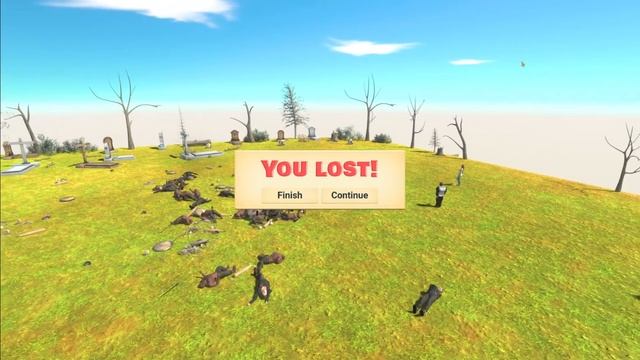 SKELETON ARMY Arise From Graveyard - Animal Revolt Battle Simulator смотреть онлайн