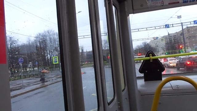 Трамвай Санкт-Петербурга 10-61: ЛВС-86К б.3095 по №38 (15.01.20) смотреть онлайн