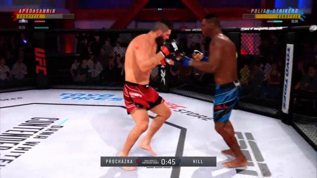 Jamahal Hill VS Jiri Prochazka UFC 4 Fight Brutal KO смотреть онлайн