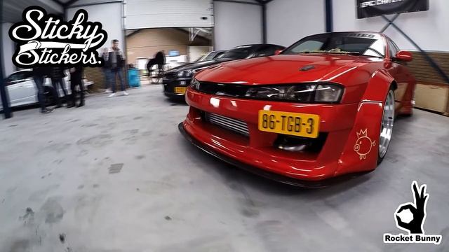 Nissan Silvia S14 (Rocket Bunny) @ Japrun Stickerday 2017 смотреть онлайн