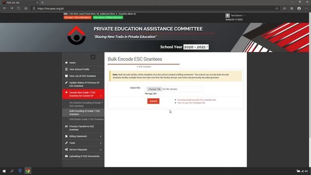 Bulk Encoding of New Grade 7 ESC Grantees смотреть онлайн