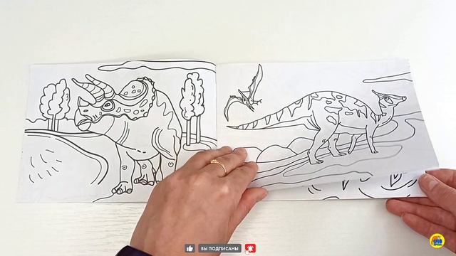 РАСКРАСКА ДИНОЗАВРЫ. Формат А5 эконом. альбомные. 16 картинок смотреть онлайн