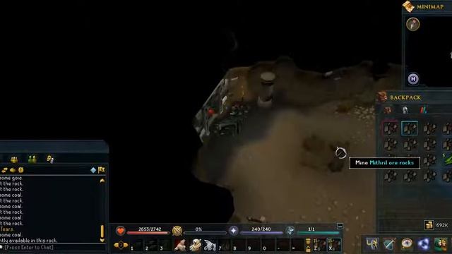 Mining in The Dwarven Mines By Entering in Falador (F2P) смотреть онлайн