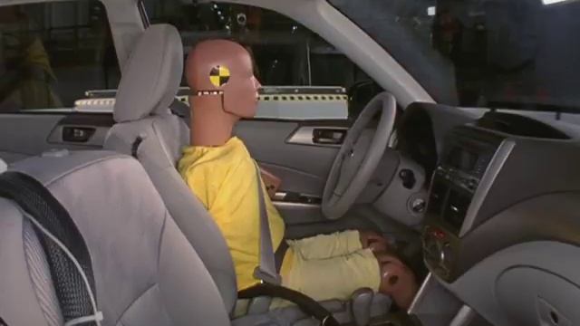 2009 Subaru Forester side IIHS crash test смотреть онлайн