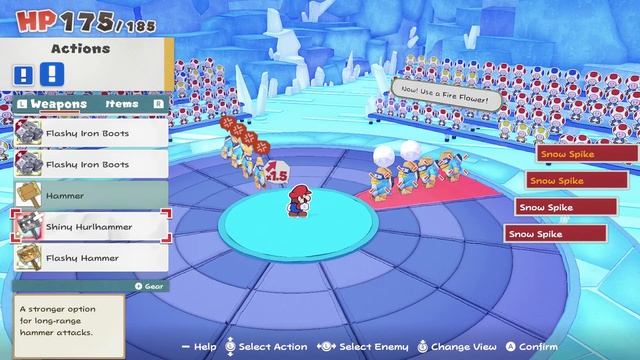 Ice Vellumental Boss Fight! Paper Mario: The Origami King Walkthrough Part 23 (No Commentary) смотреть онлайн