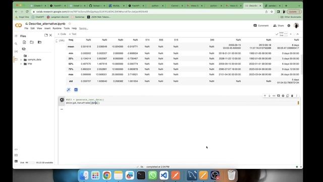 df.describe() is naive. Use................... смотреть онлайн