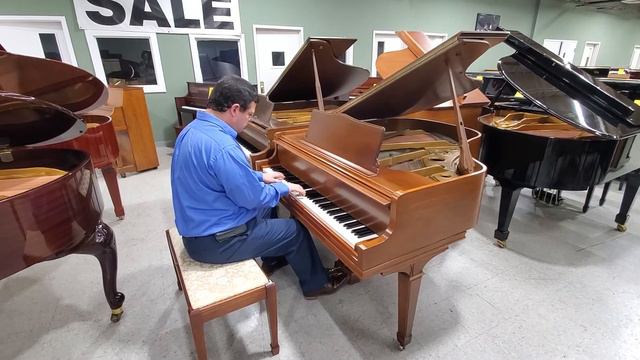 1965 William Knabe Baby Grand Piano смотреть онлайн