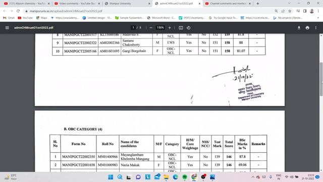 Manipur University II Merit List l Release ll Check Now#CUETforAdmissionProcess смотреть онлайн