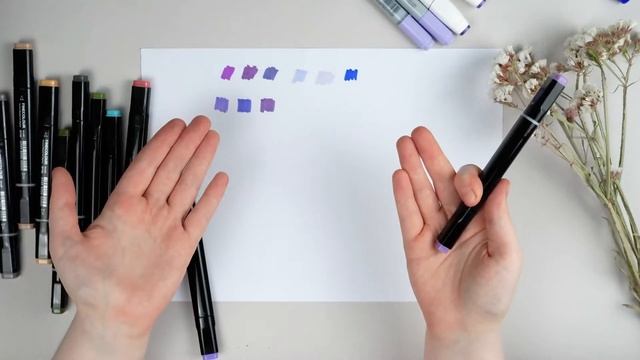 Обзор: Finecolour маркеры, сравнение с Copic.