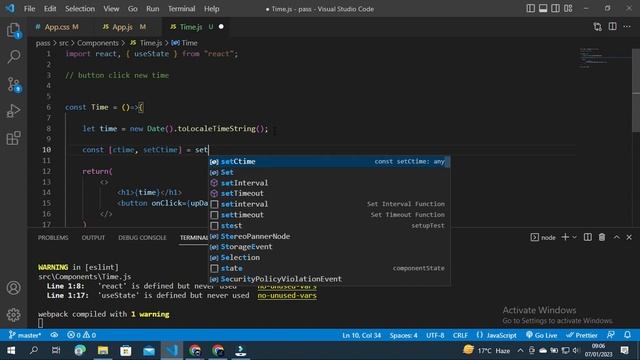 React Hook : Get Time on Refreshing and Clicking Button using useState Hook in Hindi смотреть онлайн