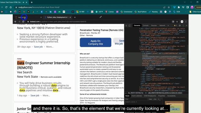 RP Web Scraping with Beautiful Soup and Python 4 Parse HTML Code with Beautiful Soup (Intermediate) смотреть онлайн