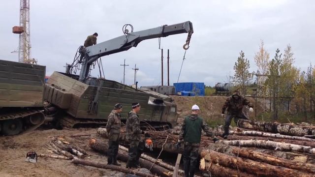 Витязь ДТ30 строительство лежнёвки РосНефть Пыть-Ях смотреть онлайн