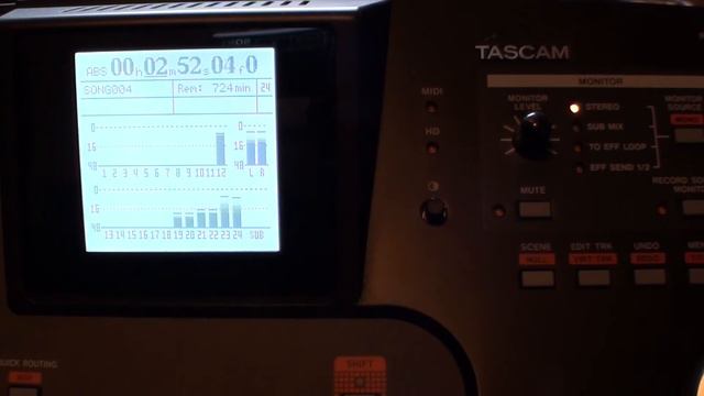 Tascam 2488 Neo first Recording Test смотреть онлайн