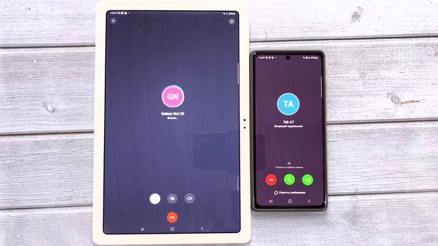 Snapchat Call Samsung Tab A7 (2021) & Samsung Not20 Android 12 смотреть онлайн