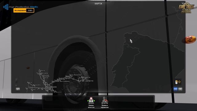 (ETS2 v1.19.2.1s) Обзор мода Автобуса G7 DD 1800 для перевозки пассажиров + Карта Бразилия. смотреть онлайн