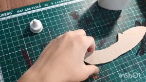 Сделал нож скорпион из стандофф 2!*из переплетного картона*