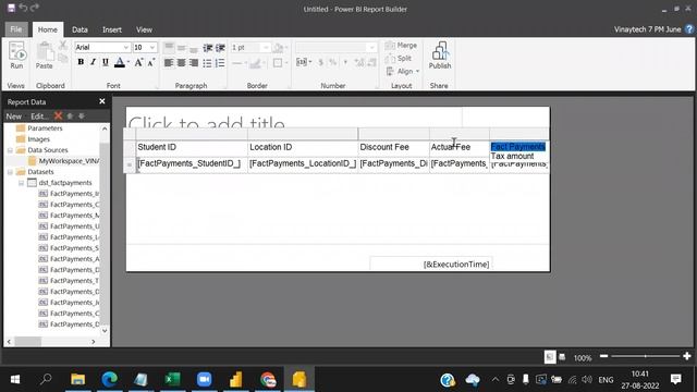 PAGINATED REPORT BUILDER PRACTICE 27 08 2022 смотреть онлайн