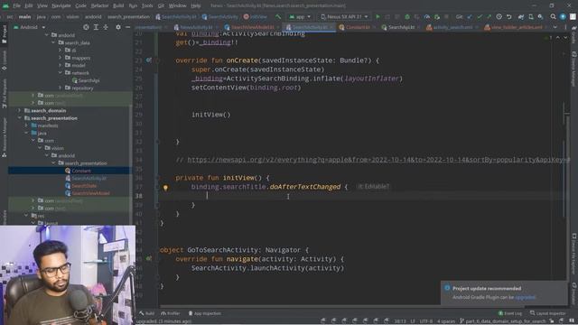 Presentation Layer Setup for Search Module ( Hindi ) | Modularization | Clean Architecture | #part_ смотреть онлайн
