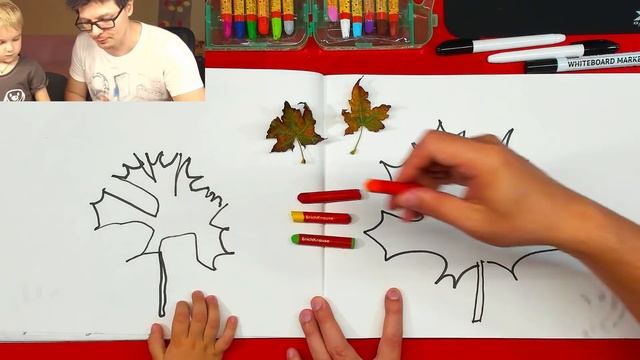 Рисуем КЛЕНОВЫЙ ЛИСТ с Павликом осенью смотреть онлайн