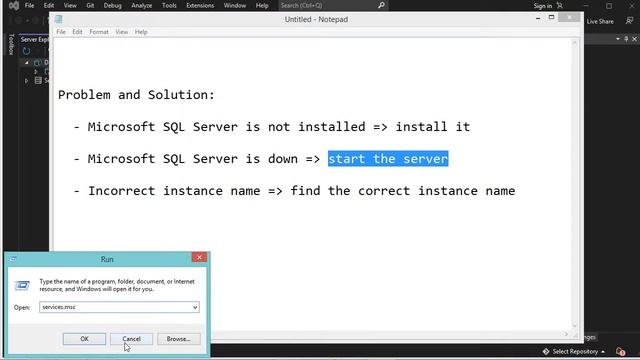 Fix SQL Server Error : A network-related or instance-specific error has occurred смотреть онлайн