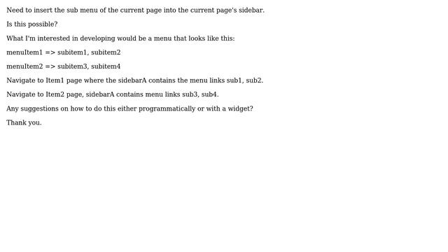 Wordpress: Adding widget to sidebar which contains current page's submenu смотреть онлайн