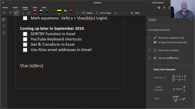 OneNote for Windows 10: Dark mode and math equations by Chris Menard смотреть онлайн