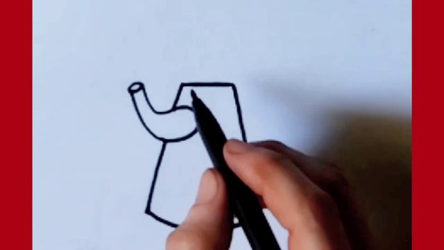 How to draw thermos from number 5 step by step||Line Art||draw with numbers||drawing for kids смотреть онлайн
